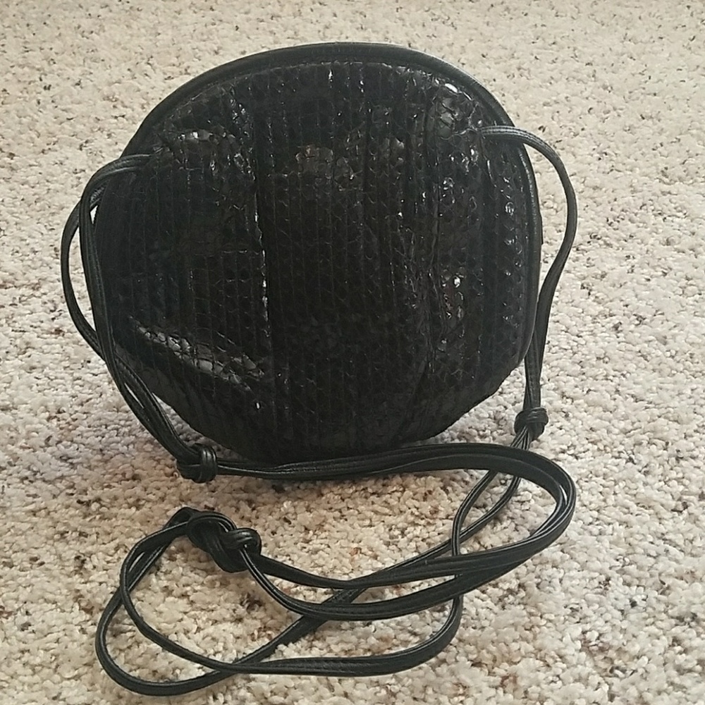 Vintage Meyers USA round leather bag